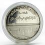 Iraq 1 dinar Tharthar Euphrates Canal proof silver coin 1977