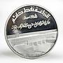 Iraq 1 dinar Tharthar Euphrates Canal proof silver coin 1977