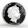 Cook Islands 5 dollars St. Petersburg city colored proof silver coin 2011