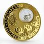 Niue 2 dollars Good Luck Elephant gilded silver coin 2013