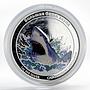 Tuvalu 1 dollar Great white shark colored proof silver coin 2011