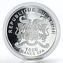 Benin 1000 francs Romantic Places Paris colored silver coin 2013