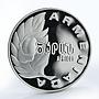 Armenia 25 drams Apricot silver proof coin 1994