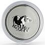 Australia 1 dollar Lunar Calendar series I Year of Pig silver coin 2007