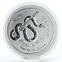 Australia 1 dollar Year of the Snake Lunar Calendar Series II silver coin 2013