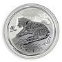 Australia 1 Dollar Year of the Tiger 2010 Lunar Series II 1 Oz Silver Coin