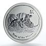 Australia 50 cents Year of the Mouse Lunar Series II silver coin 1/2 oz 2008