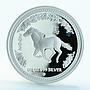 Australia 50 cent Year of the Horse Lunar Series I silver proof coin 1/2 oz 2002