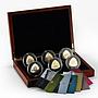Bermuda set of 6 coins Ships Triangular proof gilded silver coin 2007