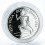 Botswana 5 pula Olympic games 1988 sport runner silver coin 1988