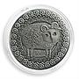 Belarus 20 rubles Zodiac Signs Aries Zircons silver coin 2009