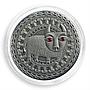 Belarus 20 rubles, Zodiac Signs, Taurus, silver, zircons, coin, 2009