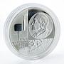 Belarus 20 rubles, Ignat Domeyko, 200 years, Mineral Cu3As, silver proof 2002