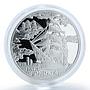 Belarus 20 rubles Dar Pomorza Sailing Ship hologram silver coin 2009