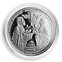 Congo 1000 francs Peter and Phewa Religion Faith silver coin 2010
