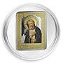 Cook Islands 5 dollars Russian Icons St. Seraphim Sarovsky silver coin 2013