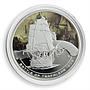 Cook Islands 1 dollar Famous Battles Naval Trafalgar 1805 Coloured Proof 2010