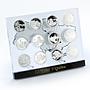 Cook Islands set of 12 coins Architectural Wonders of Ukraine silver coins 2009