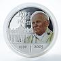 Cook Islands 1 dollar Pope John Paul II 1920-2005 Silver Coloured Proof 2005