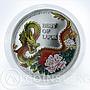 Cook Islands 5 dollars Year of the Dragon Best of Luck colored silver coin 2012