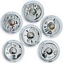 Cook Islands 1 dollar set of 12 coins Zodiac Gemstone silver proof 2003