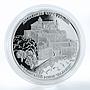 Cook Islands 5 $ Mukachevo Castle Palanok 12 Wonders of Ukraine silver coin 2009