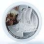 Cook Islands 1 dollar Famous Naval Battles Salamis Ship Clipper silver coin 2010