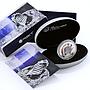 Cook Islands 1 dollar 1st Moon Walk Astronaut Shuttle Ship silver coin 2009