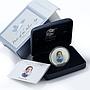 Cook Islands 2 dollars The Silver Age Poet Alex Blok colored silver coin 2006