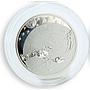 Cameroon 500 francs Zodiac Cancer Hologram silver coin 2010