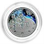 Cameroon 500 francs Zodiac Signs series Gemini hologram silver coin 2010