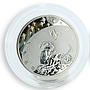 Cameroon 500 francs Zodiac series Capricornus hologram silver coin 2010