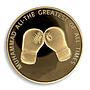 Muhammed Ali, The Greatest Of All Times, Champ, Boxer, Legend, Gold Plated Coin