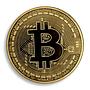 Bitcoin, AOCS Approved, MJB 2013, Art, Gold Plated Coin, Token, Souvenir