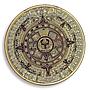 The Mayan Aztec Long Count Calendar, Gold Plated Coin, Token, Souvenir