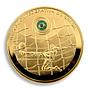 FIFA World Cup 2014, Brazil, Football, Gold Plated Coin, Token, Ball, Sport