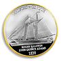 Ship, Amistad Cinque, Roger Baldwin, John Quincy Adams, 1839, Silver Gold Plated