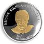 Nelson Mandela, A Long Walk To Freedom, Silver Gold Plated Coin, Token