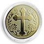 The servants of Christ and stewards of God's gifts, Cross, gilded token