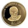 Nelson Mandela, A Long Walk To Freedom, Gold Plated Coin, South Africa, Token