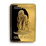 South africa Monkey Gold Plated bar Nature Animal Wild