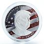 45th US President Donald Trump America Flag color silvering token