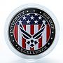 USA Air Force, Integrity, Service, Excellence, Flag, Oath, Military token