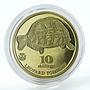 Biafra Free State 10 shillings Leopard tortoise bimetal coin 2018