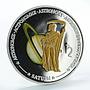 Fiji 1 dollar Astronomy Saturn proof copper silverplated coin 2011