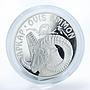 Kazakhstan 500 tenge Endangered Wildlife Series Arkhar proof silver coin 2002