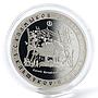 Kazakhstan 500 tenge Kalmykov Unnamed proof silver coin 2008