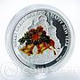 Liberia 2 dollars Merry Christmas and Happy New Year bells silver coin 2010