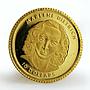 Liberia 10 dollars Marlene Dietrich proof gold coin 2001