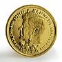 Liberia 20 dollars John F. Kennedy in Berlin proof gold coin 1995